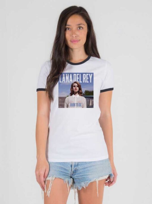 Lana Del Rey Born To Die Cover Ringer Tee