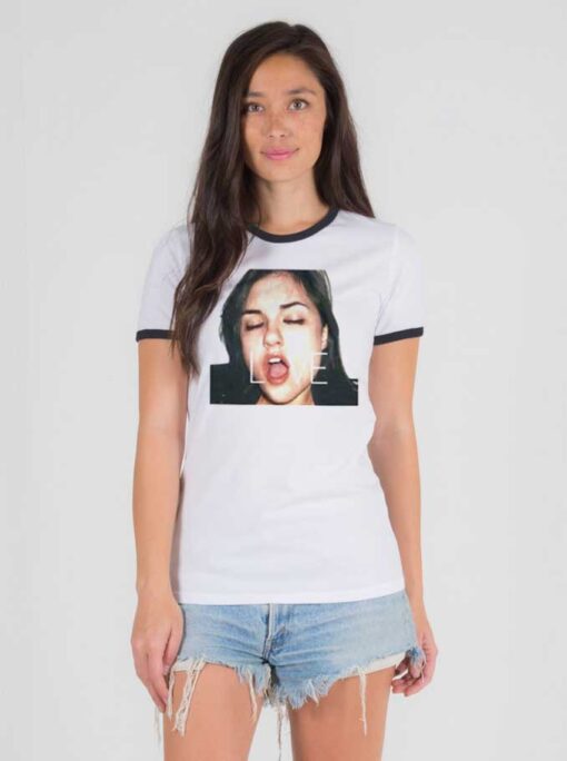 Love Sasha Grey Photo Ringer Tee