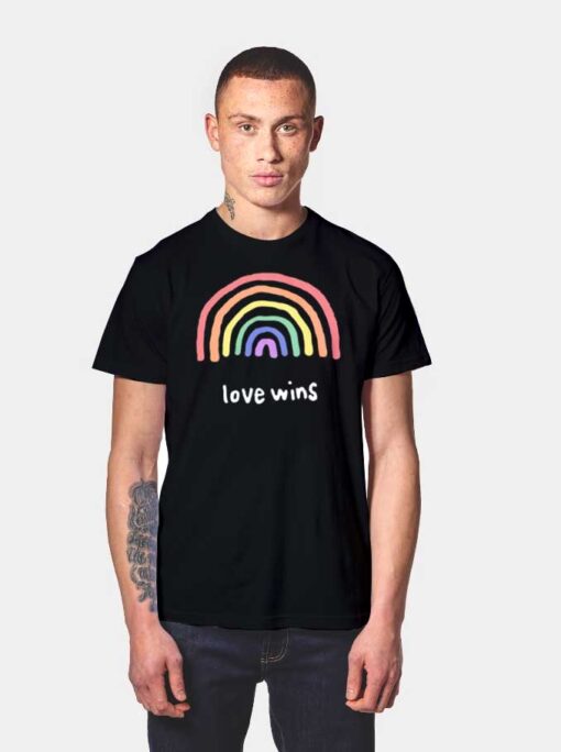 Love Wins Rainbow Pride T Shirt