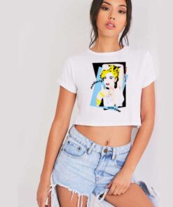 Madonna Licensed Strike A Pose Retro Crop Top Shirt