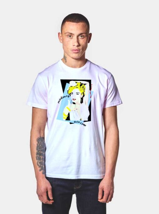 Madonna Licensed Strike A Pose Retro T Shirt