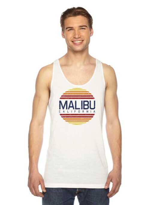 Malibu California Beach Vintage Tank Top