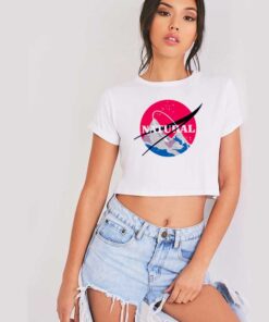 Natural Mountain Nasa Space Crop Top Shirt