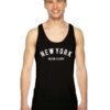 New York Never Sleep Quote Tank Top