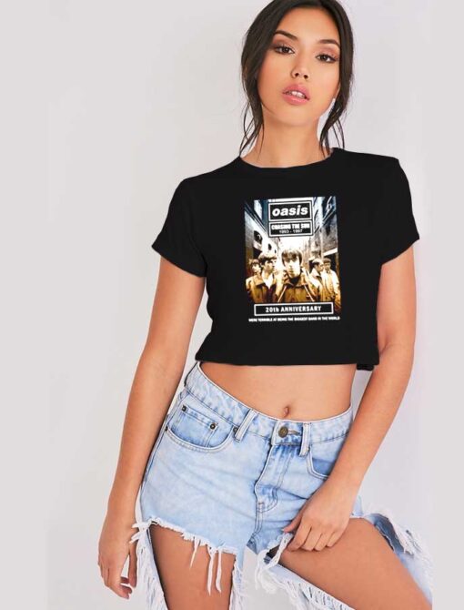 Oasis Chasing The Sun 20th Anniversary Crop Top Shirt