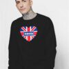 Oasis Love British Flag Logo Sweatshirt