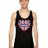 Oasis Love British Flag Logo Tank Top