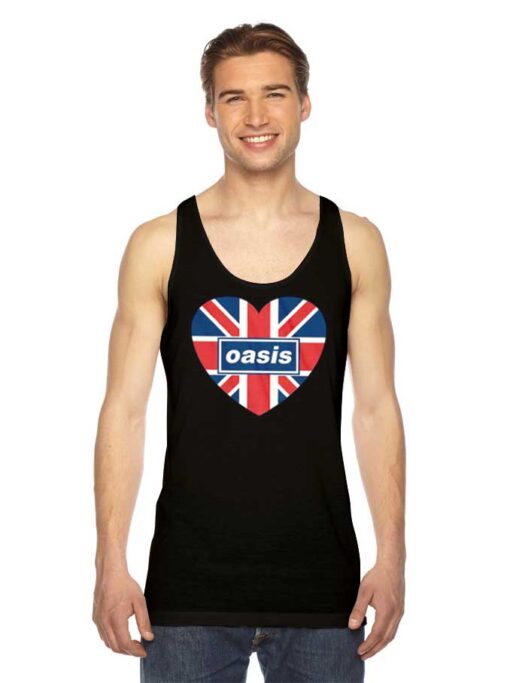 Oasis Love British Flag Logo Tank Top