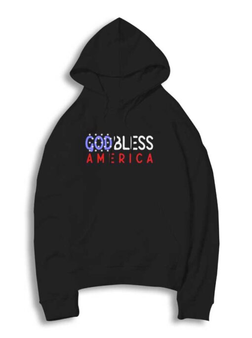 Patriotic USA God Bless America Hoodie