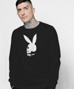 Playboy Skull Rabbit Adult Magazine Sweatshirt