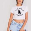 Praying Less Monday More Fun Crop Top Shirt