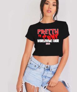 Pretty In Punk Worldwide Tour 1994 Band Crop Top Shirt