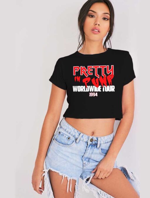 Pretty In Punk Worldwide Tour 1994 Band Crop Top Shirt