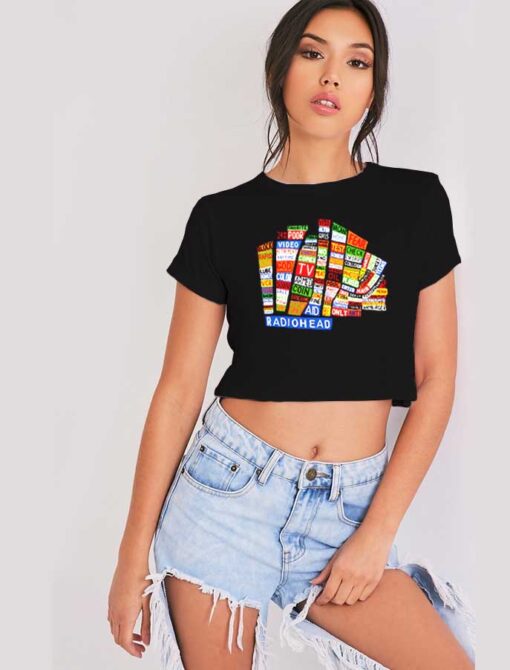 Radiohead Hail To The Thief Band Crop Top Shirt