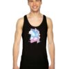 Retro Japanese Vaporwave Kawaii Moon Tank Top