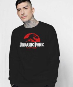 Retro Jurassic Park T-Rex Logo Sweatshirt