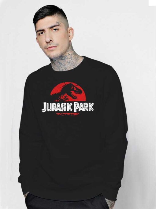 Retro Jurassic Park T-Rex Logo Sweatshirt