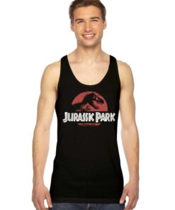 Retro Jurassic Park T-Rex Logo Tank Top