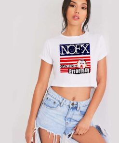 Retro NOFX The War On Errorism Crop Top Shirt