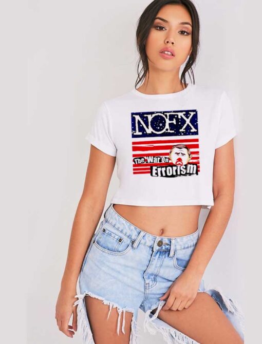 Retro NOFX The War On Errorism Crop Top Shirt