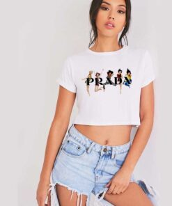 Retro Spice Girls Band Prada Crop Top Shirt