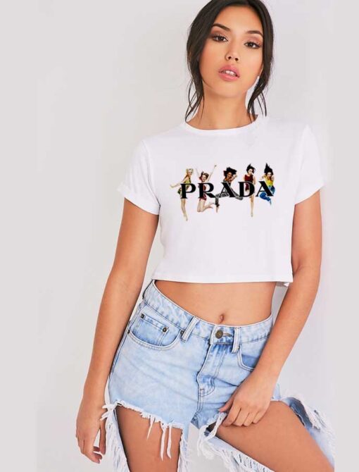 Retro Spice Girls Band Prada Crop Top Shirt