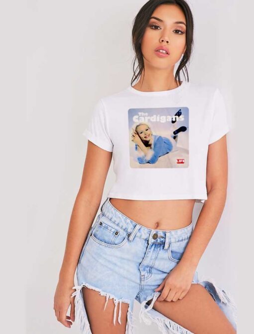 Retro The Cardigan Life Band Crop Top Shirt