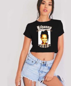 Rihanna Made In America Tour 2016 Poster Crop Top Shirt