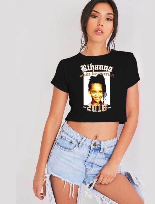 Rihanna Made In America Tour 2016 Poster Crop Top Shirt