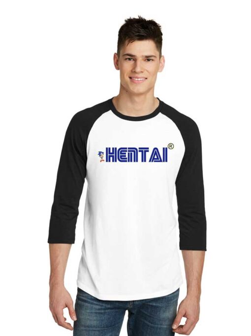 Sega Hentai Sonic The Hedgehog Raglan Tee