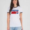 Soft Drink King Pepsi Logo Ringer Tee