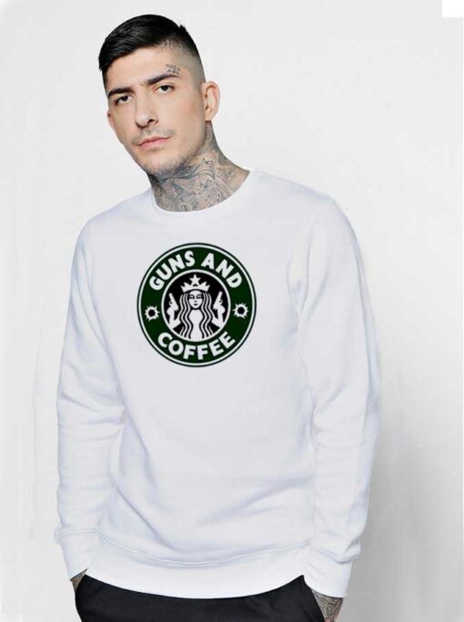 Starbucks Guns And Coffee Store Sweatshirt