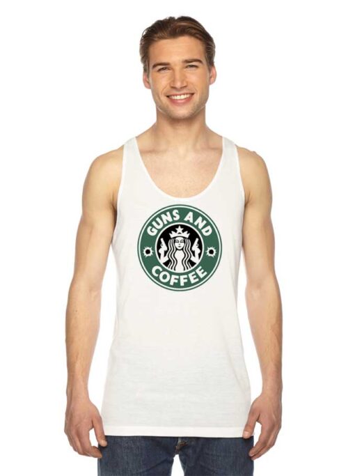 Starbucks Guns And Coffee Store Tank Top