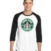 Starbucks Guns And Coffee Store Raglan Tee