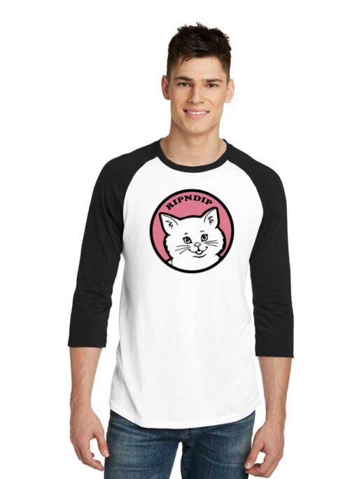 Stop Being A Pussy RipNDip Logo Raglan Tee