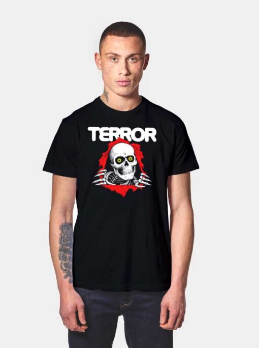 Terror Bones Skull Band T Shirt