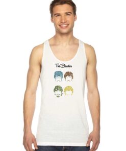 The Beatles Cartoon Head Band Tank Top