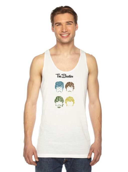 The Beatles Cartoon Head Band Tank Top