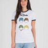 The Beatles Cartoon Head Band Ringer Tee