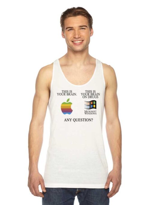 This Is Your Brain On Drugs Funny Computer Tank Top