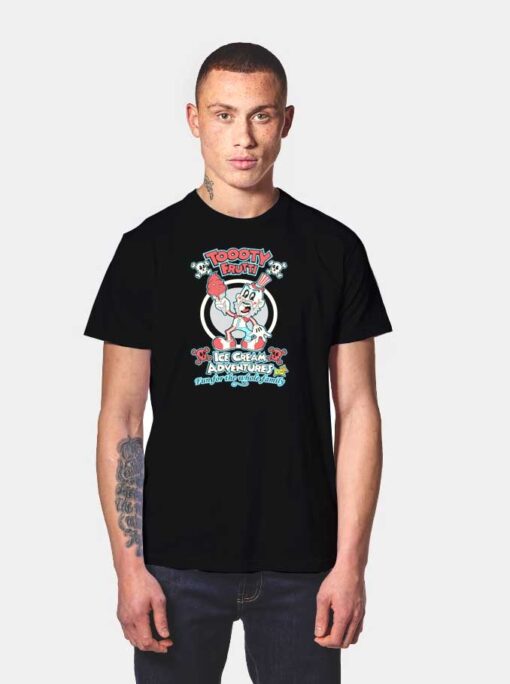 Toooty Frutti Ice Cream Adventures Logo T Shirt