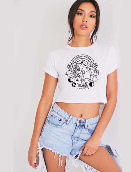 Ugly Halsey Space Band Crop Top Shirt