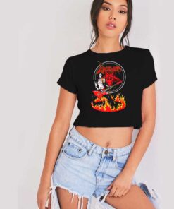 Venom Band The Hell Red Devil Crop Top Shirt