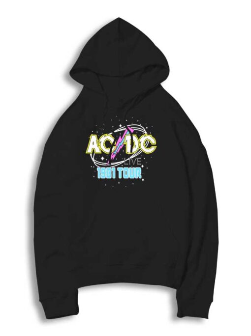 Vintage ACDC Live 1981 Tour Band Hoodie