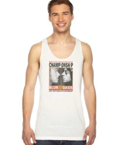 Vintage Blur Vs Oasis British Heavyweight Championship Tank Top