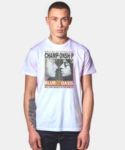 Vintage Blur Vs Oasis British Heavyweight Championship T Shirt