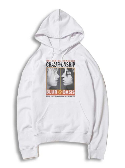 Vintage Blur Vs Oasis British Heavyweight Championship Hoodie