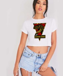 Vintage Jurassic Park Vintage Movie Crop Top Shirt