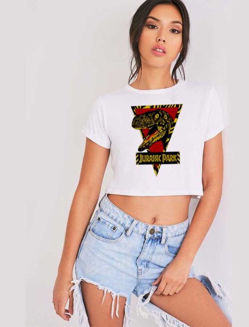 Vintage Jurassic Park Vintage Movie Crop Top Shirt