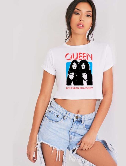 Vintage Queen Bohemian Rhapsody Crop Top Shirt